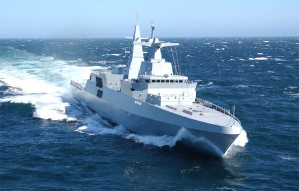 The TKMS MEKO design is the basis for Germany's new A-200 DEU frigate series (TKMS file image)