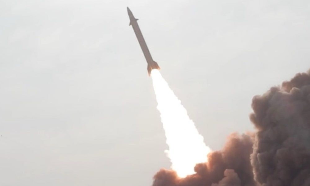 Image accompanying Splash Wrap: A missile from Riyadh